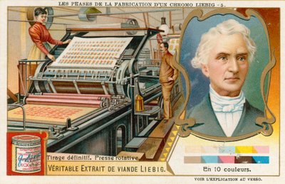 Making a Liebig Chromolithograph by European School