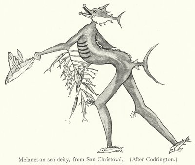 Melanesian sea deity, from San Christoval by European School