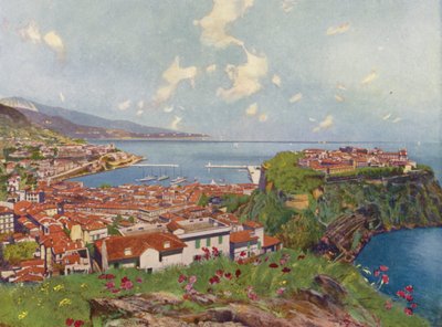 Monaco, The Rock and General View by European School