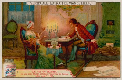 Mozart Composes the Overture to Don Giovanni in One Night by European School