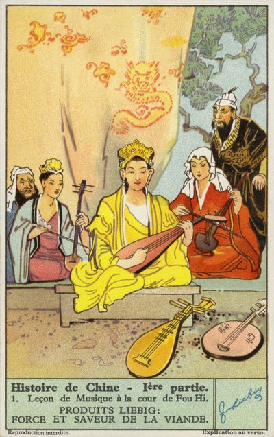 Music Lesson at the Court of Fuxi by European School