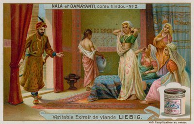 Nala Comes as a Messenger to Damayanti and Her Handmaidens by European School