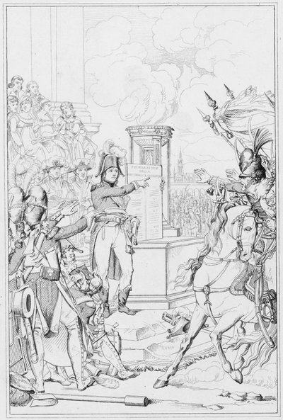 The Cisalpine Republic (engraving) by European School