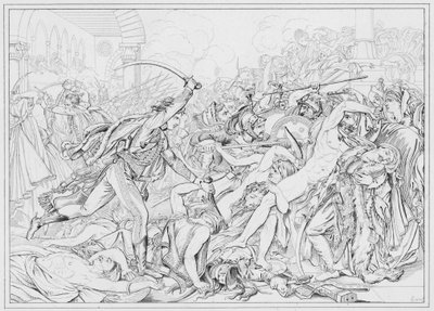 Napoleon: Revolt of Cairo by European School