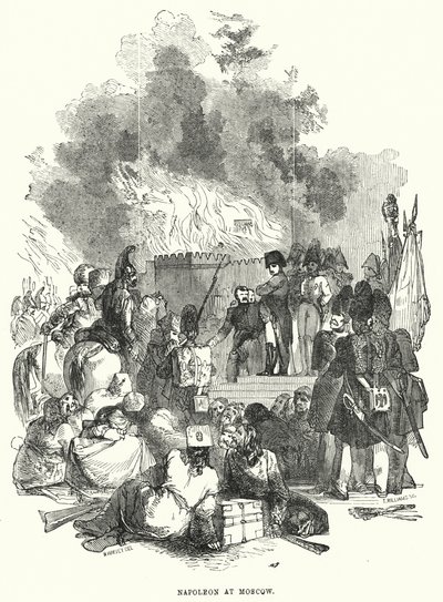 Napoleon at Moscow by European School