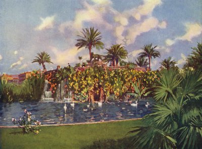 Nice, The Grotto of the Public Garden by European School
