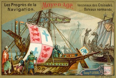 Norman and Crusader ships of the Middle Ages by European School
