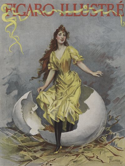 Easter Egg. Cover of Le Figaro Illustre, April 1893 by European School