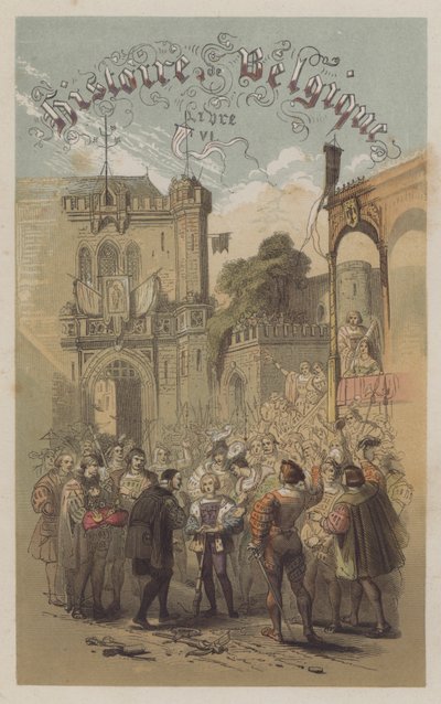 Philip the Handsome, Duke of Burgundy, winning a crossbow shooting competition by European School