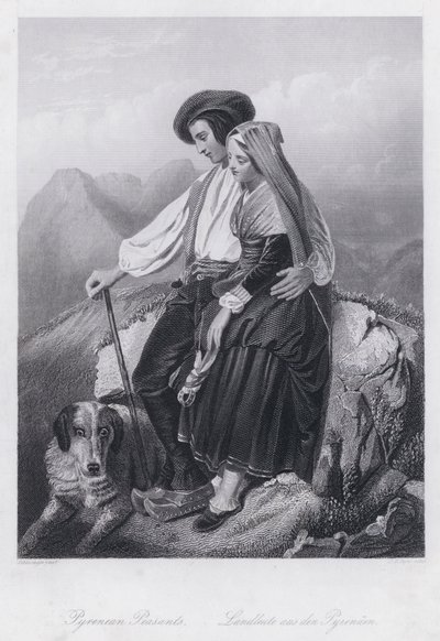 Pyrenean Peasants by European School