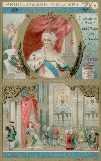 Queen Catherine the Great by European School