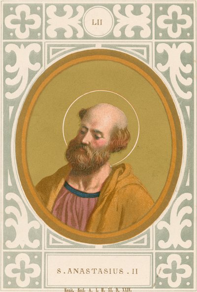 Saint Anastasius II by European School