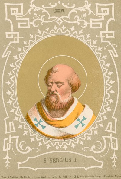 Saint Sergius I by European School