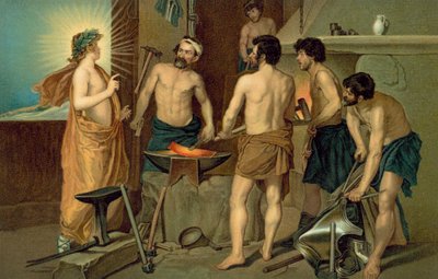Saint Appearing to Blacksmiths in a Forge by European School