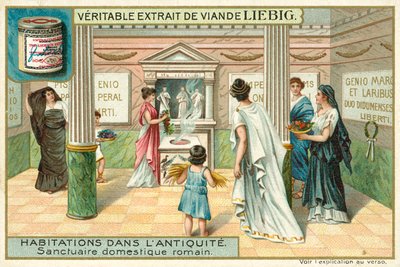 Sanctuary in a Roman Home by European School