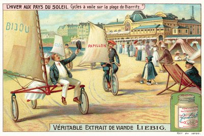 Sand yachting on the beach at Biarritz by European School