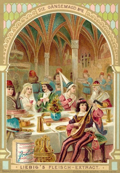 Scene from the Brothers Grimm fairy tale The Goose Girl by European School