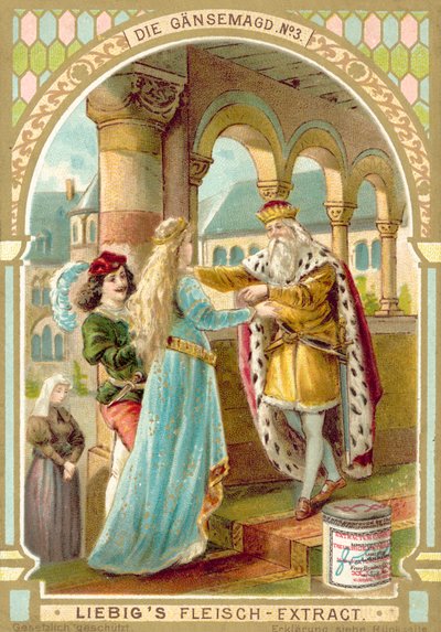 Scene from the Brothers Grimm fairy tale The Goose Girl by European School