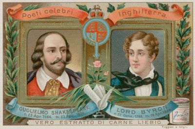 Shakespeare and Byron by European School