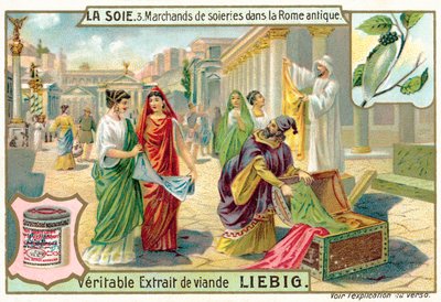 Silk Merchants in Ancient Rome by European School