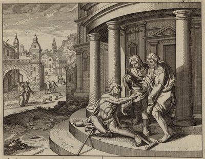 Saint Peter Healing a Lame Beggar in the Name of Jesus Christ by European School