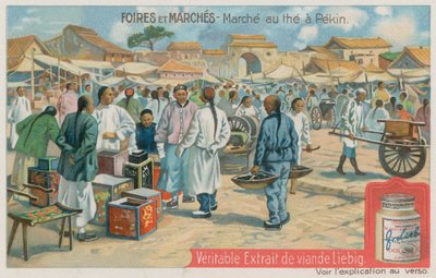 Tea Market in Beijing by European School
