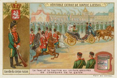 The Cossack Bodyguard of the Russian Tsar and Tsarina by European School