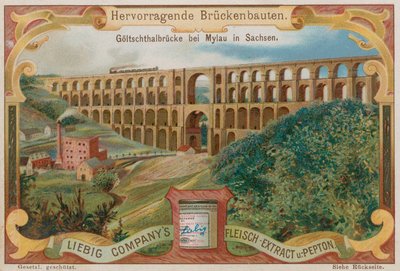 The Goltzsch Viaduct Railway Bridge, Mylau, Germany by European School