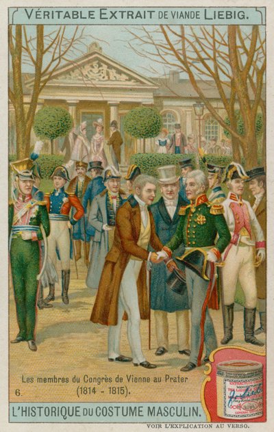 The Members of the Treaty of Vienna in 1815 by European School