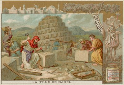 The Tower of Babel under Construction by European School
