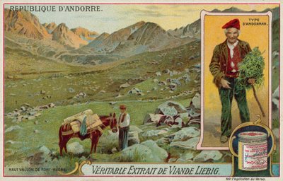 The high valley of Font-Black and a typical Andorran by European School