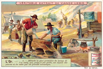 The Most Primitive Method of Separating Gold from Other Material by European School