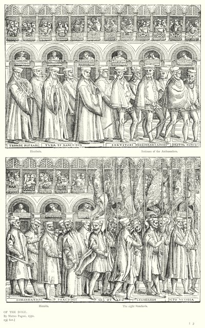The procession of the Doge by European School