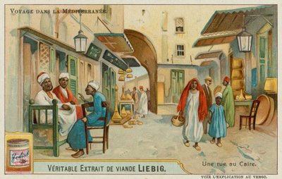 View of a Street in Cairo by European School