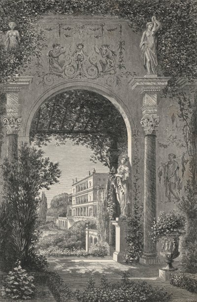 Roman Villa in the Time of Augustus by European School