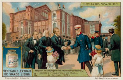 Wagner and Kaiser Wilhelm I Open the Bayreuth Theatre in 1876 by European School