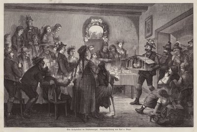Wedding feast in the Salzkammergut, Austria by European School