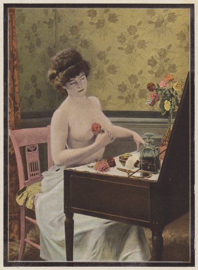 Woman before the mirror by European School