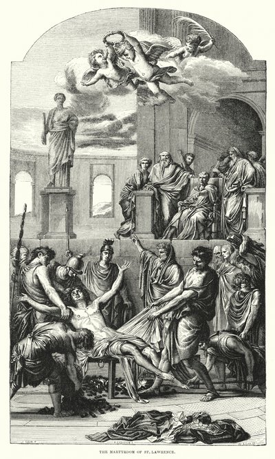 The Martyrdom of St. Lawrence by Eustache (after) Le Sueur