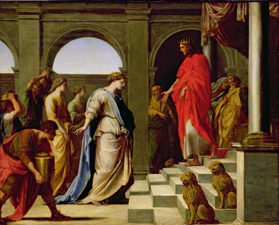 Solomon and the Queen of Sheba by Eustache Le Sueur
