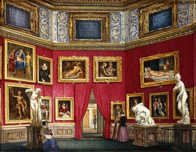 Figures in a Picture Gallery by Eva Hau