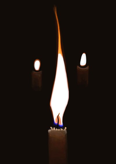 Three Candles by Evan Sklar