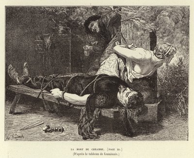 The death of Chram, son of Chlothar I, King of the Franks, 561 by Evariste Vital Luminais