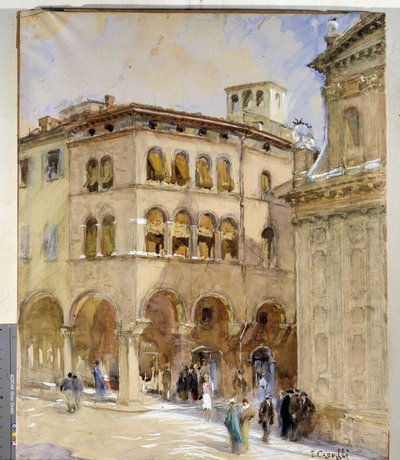 View of Modena, 20th century by Evaristo Cappelli