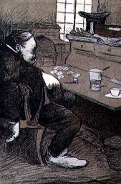 Work (Le Travail) engraved by J.G.R. from 