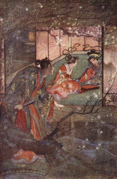 Kato Sayemon in the Palace of the Shogun Ashikaga, illustration from 