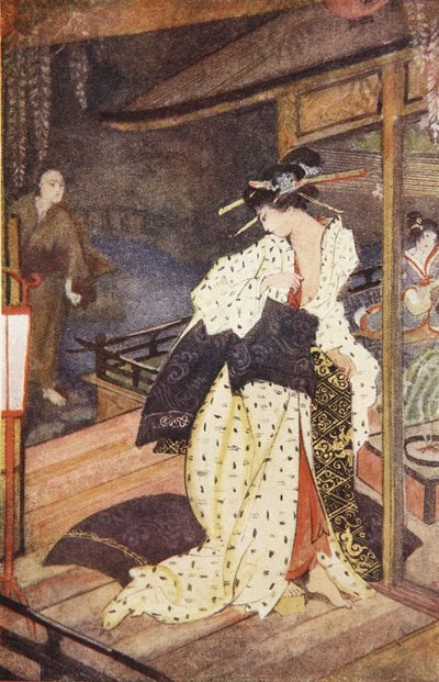 Kiyo and the Priest, illustration from 