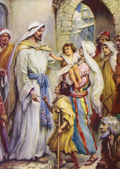 Healing the Sick at Eventide by Evelyn Stuart Hardy