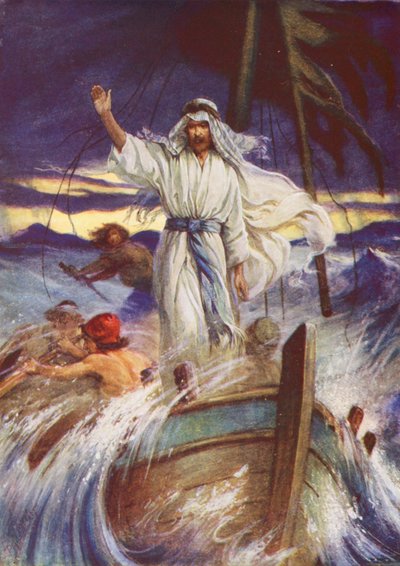 Jesus stilling the storm by Evelyn Stuart Hardy