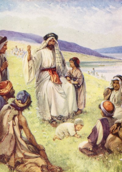 Jesus Teaching His Friends by Evelyn Stuart Hardy